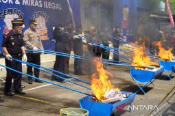 Bea Cukai Banten musnahkan barang bukti hasil penindakan