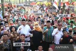 Penyuluh lintas agama ikuti perkemahan moderasi beragama di Mojokerto