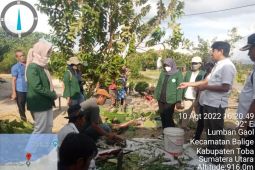 Mahasiswa Polbangtan Kementan sosialisasikan manfaat pupuk organik di Toba