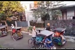 Pawai Becak di Perumahan Bumi Menteng Asri Kota Bogor