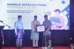 Wali Kota Jambi raih apresiasi peningkatan layanan kekayaan intelektual