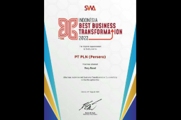Berhasil hadapi era disrupsi, PLN sabet penghargaan Indonesia Best Business Transformation