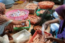 Pempek udang Ak Leho berkembang pesat setelah jadi mitra binaan PT Timah Tbk