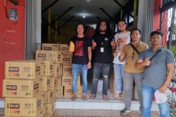 Polres Tabalong amankan puluhan dus pelumas dengan merk palsu