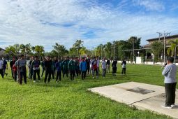 Jelang Porprov, atlet Balangan jalani tes kebugaran