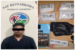 Polresta  Samarinda ringkus pengedar narkoba saat bertransaksi