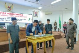 DPRD Batanghari gelar rapat paripurna penandatanganan persetujuan nota pengantar KUPA PPAS.