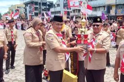 Kirab tangkal Napza tahun 2022 Sumut, Kwarcab Pramuka Palas terbaik III