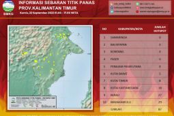 BMKG Balikpapan deteksi 87 titik panas di Kaltim