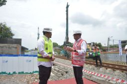 Minister Budi Karya Sumadi reviews construction of Medan-Binjai elevated railway