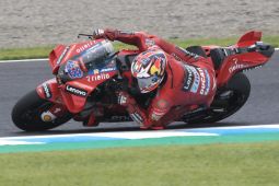 Jack Miller juarai GP Jepang, sedangkan Francesco Bagnaia terjatuh di lap terakhir