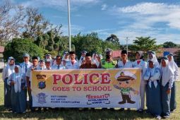 Polres Palas sosialisasikan aturan tertib berlalu lintas kepada pelajar SMA N 1 Ulu Barumun
