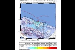 Gempa magnitudo 5.0 terjadi di Papua