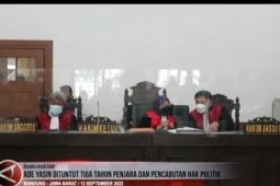 Ade Yasin dituntut tiga tahun penjara dan pencabutan hak politik