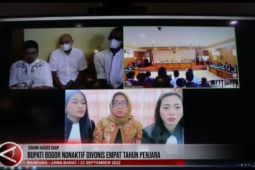 Bupati Bogor nonaktif divonis empat tahun penjara