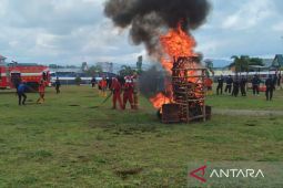 Kemenkumham Kalsel gelar pelatihan mitigasi dan simulasi bencana kebakaran