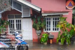 BPBD Belitung lakukan patroli di titik rawan banjir