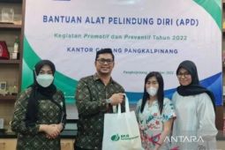 BPJS Pangkalpinang salurkan bantuan APD pekerja konstruksi