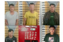 5 pria ditangkap Satnarkoba Polres Tebing Tinggi terkait narkotika