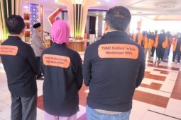 Mahasiswa Unja mengikuti program TMMD