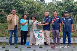 HGI grup PLTM Parmonangan berikan bantuan pupuk dan pestisida ke petani