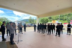 Polres KKU gelar apel pelepasan pasukan pengamanan Pilkades