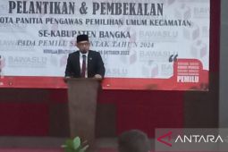 Bawaslu Bangka lantik Panwaslu kecamatan