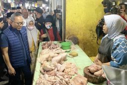 Mendag Zulhas cek harga kebutuhan pokok di Pasar Besar Kota Malang