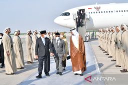 Wakil Presiden Ma'ruf Amin tiba di Abu Dhabi UEA