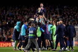 Liga Spanyol- Barcelona kalahkan Almeria 2-0 di laga perpisahan Gerard Pique