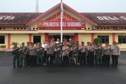 Tingkatkan sinergitas TNI-Polri, Dandim beranjangsana ke Polresta Deliserdang