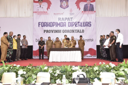 Kepala daerah di Gorontalo tandatangani kesepakatan dana pilkada