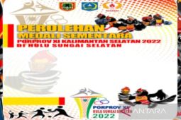 HSS posisi teratas perolehan sementara medali Porprov XI Kalsel