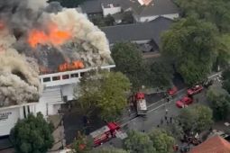 Gedung Bappelitbang di kompleks Balaikota Bandung terbakar