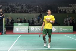 Jonatan Christie kalahkan Ginting pada final turnamen simulasi BWF WTF 2022