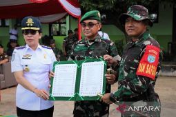 Danrem 121/Abw-Pemkot Singkawang tingkatkan sinergi dalam program TMMD