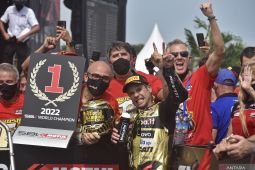 Alvaro Bautista juara dunia World Superbike 2022 di Sirkuit Mandalika