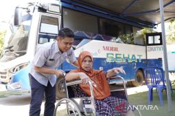 Ribuan warga manfaatkan layanan kesehatan gratis dari mobil sehat PT Timah