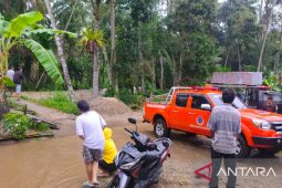 Seorang warga dipatuk ular saat banjir