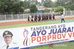 Kota Tangerang raih tiga emas perdana cabor drumband di ajang Porprov