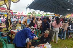 Peringati HUT ke 3 Kelurahan Kranggan, PT Timah Berikan Beras Bagi Para Pendonor