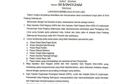 Wali Kota Padang Sidempuan larang ASNnya belanja di kaki lima