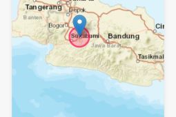 Getaran gempa Cianjur dirasakan warga Sukabumi