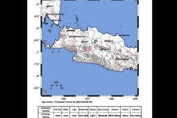 Gempa dangkal di darat dengan magnitudo 2,9 guncang barat laut Cianjur