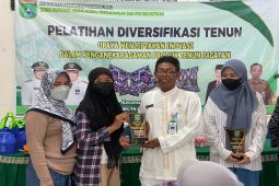 Tanah Bumbu tutup pelatihan membuat kain tenun