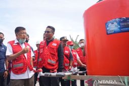 PMI Cianjur bangun tempat penampungan air bersih di pengungsian