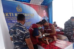 Warga pedalaman Kabupaten Lebak apresiasi TNI AL gelar bakti sosial