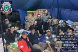 ERG PT Timah Tbk Bersama Satgas Bencana BUMN Gotong Royong Bantu Korban Gempa Cianjur