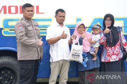 PT Timah salurkan bantuan makanan tambahan bagi balita stunting di Bangka
