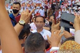 Presiden Jokowi tegaskan pembangunan infrastruktur tidak Jawa sentris